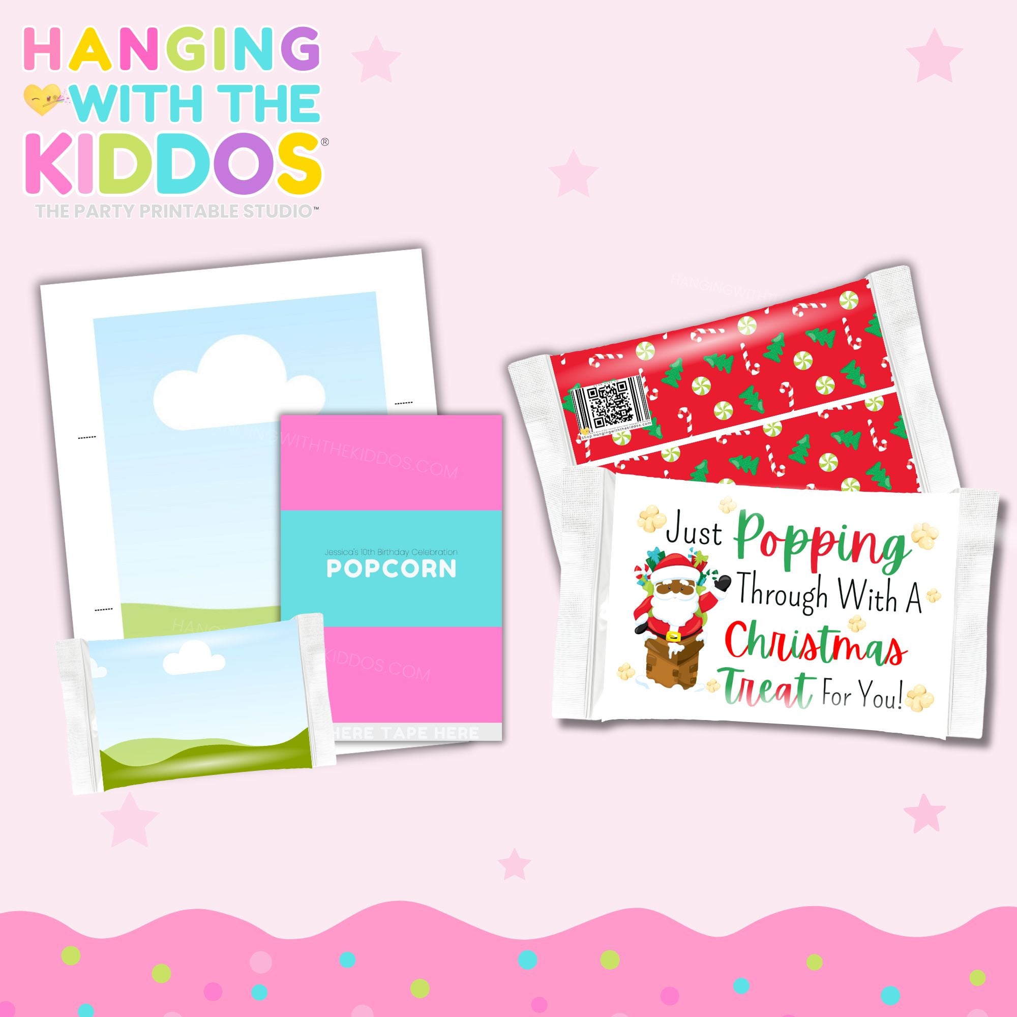 Popcorn Bag Wrapper Template - Design with Canva | DIY Custom – Studio ...