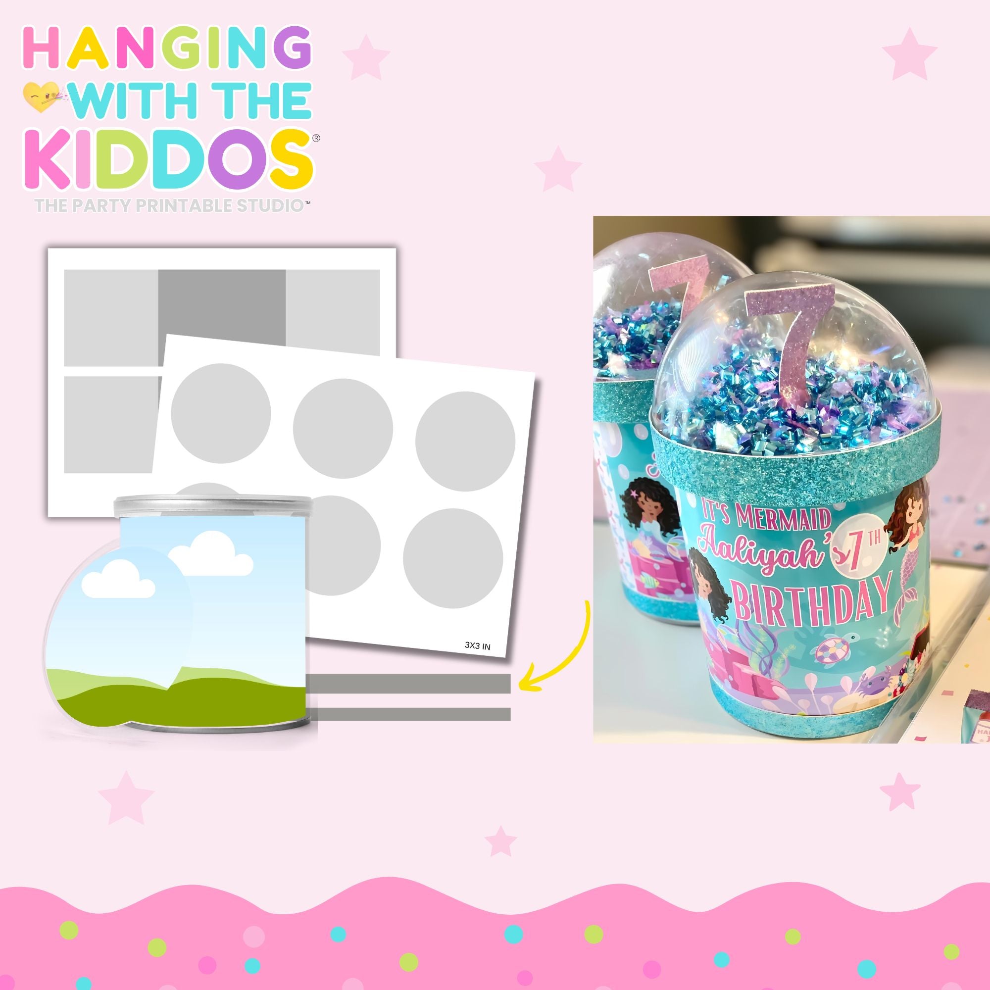 Custom Labels for Stacked Chips Can Shakers | Canva Editable Template ...